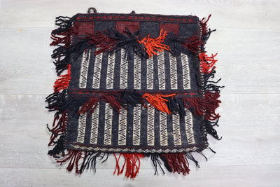 39x36 cm Antik und seltener Belutsch Nomaden Kuchi Zelttasche tasche Salztasche Torba aus Afghanistan  Nr:22/113 Teppiche Orientsbazar   