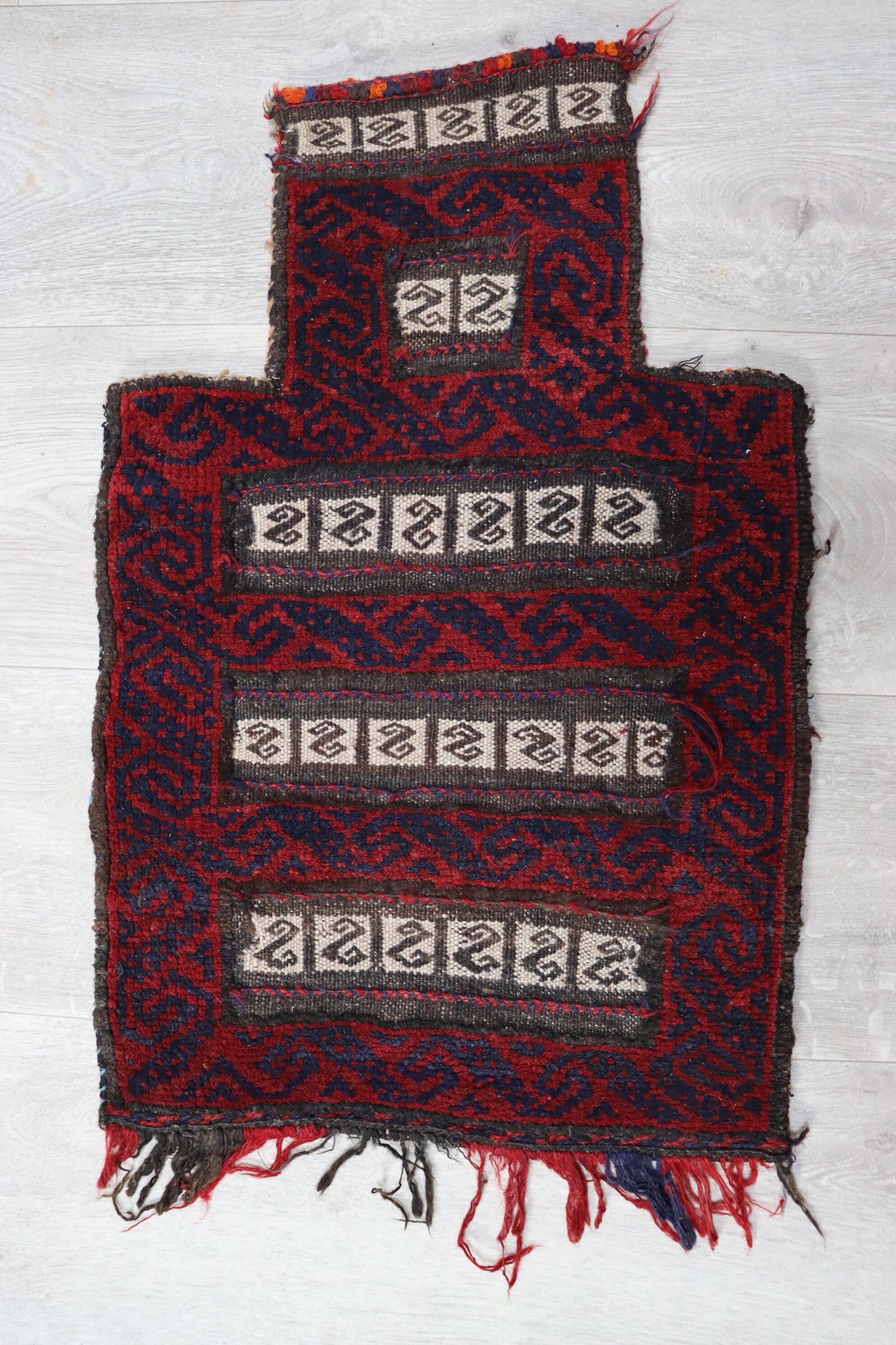 60x40 cm Antik und seltener Belutsch Nomaden Kuchi Zelttasche tasche Salztasche Torba aus Afghanistan  Nr:22/102 Teppiche Orientsbazar   