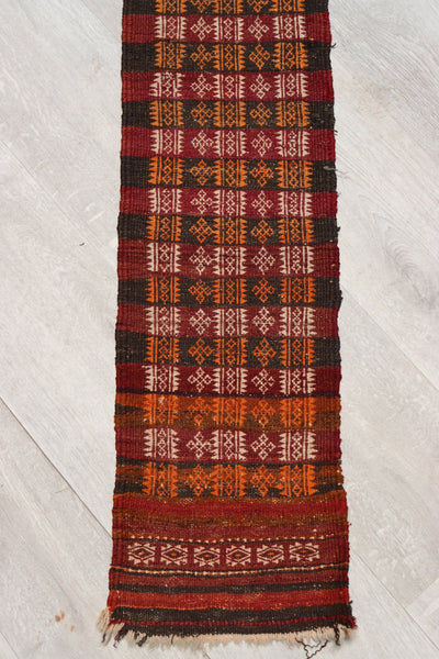 265x29 cm Antik orient handgewebte Teppich Nomaden Balouch sumakh kelim afghan Beloch kilim Nr-22/PK-27  Orientsbazar   