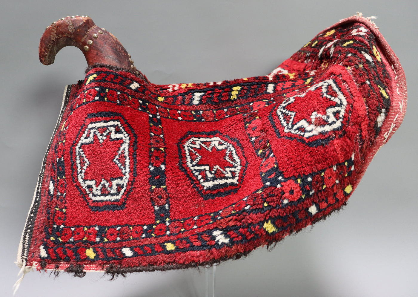 Antike turkmenische Pferde Satteldecke Mit Bukhara Muster aus Nord Afghanistan  Orientsbazar   