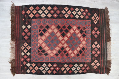 105x80 cm handgewebte nomaden orientt Kelim aus maimana nord Afghanistan  Nr:5 Teppiche Orientsbazar   