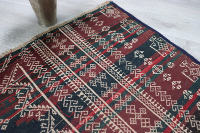 71x50 cm Antik orient handgewebte Teppich Nomaden Balucsumakh kelim afghan Beloch kilim Nr-22/PK-18  Orientsbazar   