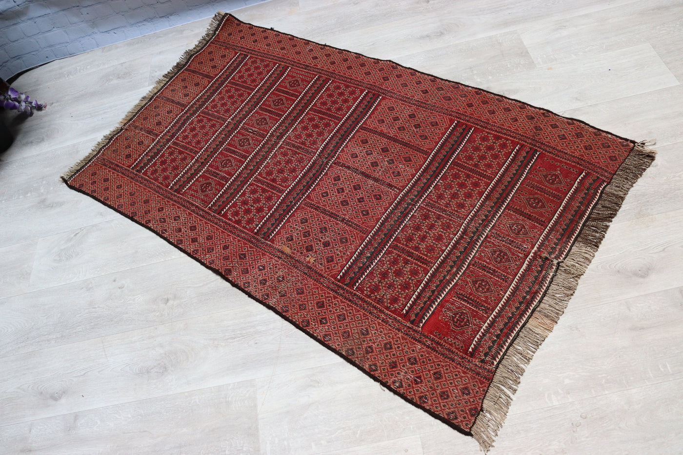 150x90 cm Antik orient handgewebte Teppich Nomaden Balouch sumakh kelim afghan Beloch kilim Nr-22/PK-26 Teppiche Orientsbazar   