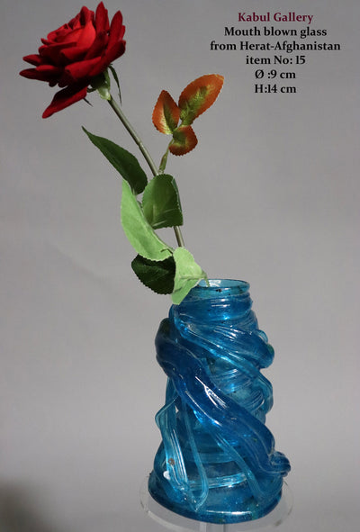 Handgefertigtes mundgeblasenes Glas Vasen  schale schüssel aus Stadt Herat Afghanistan 12-18 Vasen Orientsbazar   