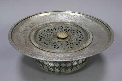 antik Massiv islamische Kupfer zweiteilige Waschgarnitur Kanne und Becken aus Afghanistan 19 Jh.  Nr:16/F  Orientsbazar   