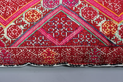 80x45 cm antik orient sitzkissen bodenkissen Pulkari Kissen Swat valley cushion pillow Nr:13  Orientsbazar   