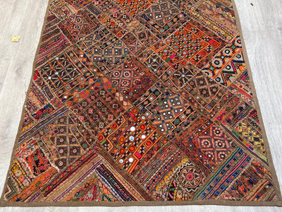 173x97 cm Vintage Bohemian orientalische Patchwork teppich Wandbehang wandteppich  Nr:21/9 Wandbehang Orientsbazar   