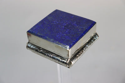 Extravagant handgefertigte messing  Lapis Lazuli -Edelstein büchse Schmuck Dose schatulle Kiste schmuckkiste Afghanistan  Nr-IT57-65  Orientsbazar   