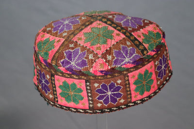 antik und sehr seltener nomaden usbekische  Kinder Hut Mütze mit Stickerei  aus Afghanistan  Nr:22/5  Orientsbazar   