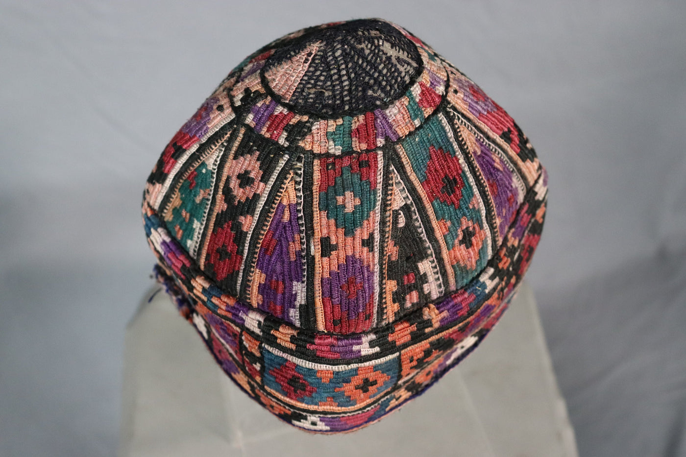 antik und sehr seltener nomaden usbekische  Kinder Hut Mütze mit Stickerei  aus Afghanistan  Nr:22/7  Orientsbazar   