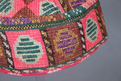 antik und sehr seltener nomaden usbekische  Kinder Hut Mütze mit Stickerei  aus Afghanistan  Nr:22/13  Orientsbazar   