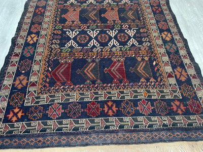 195x100 cm orient Teppich Nomaden kasak sumakh kelim afghan Beloch kilim Nr-9 Teppiche Orientsbazar   