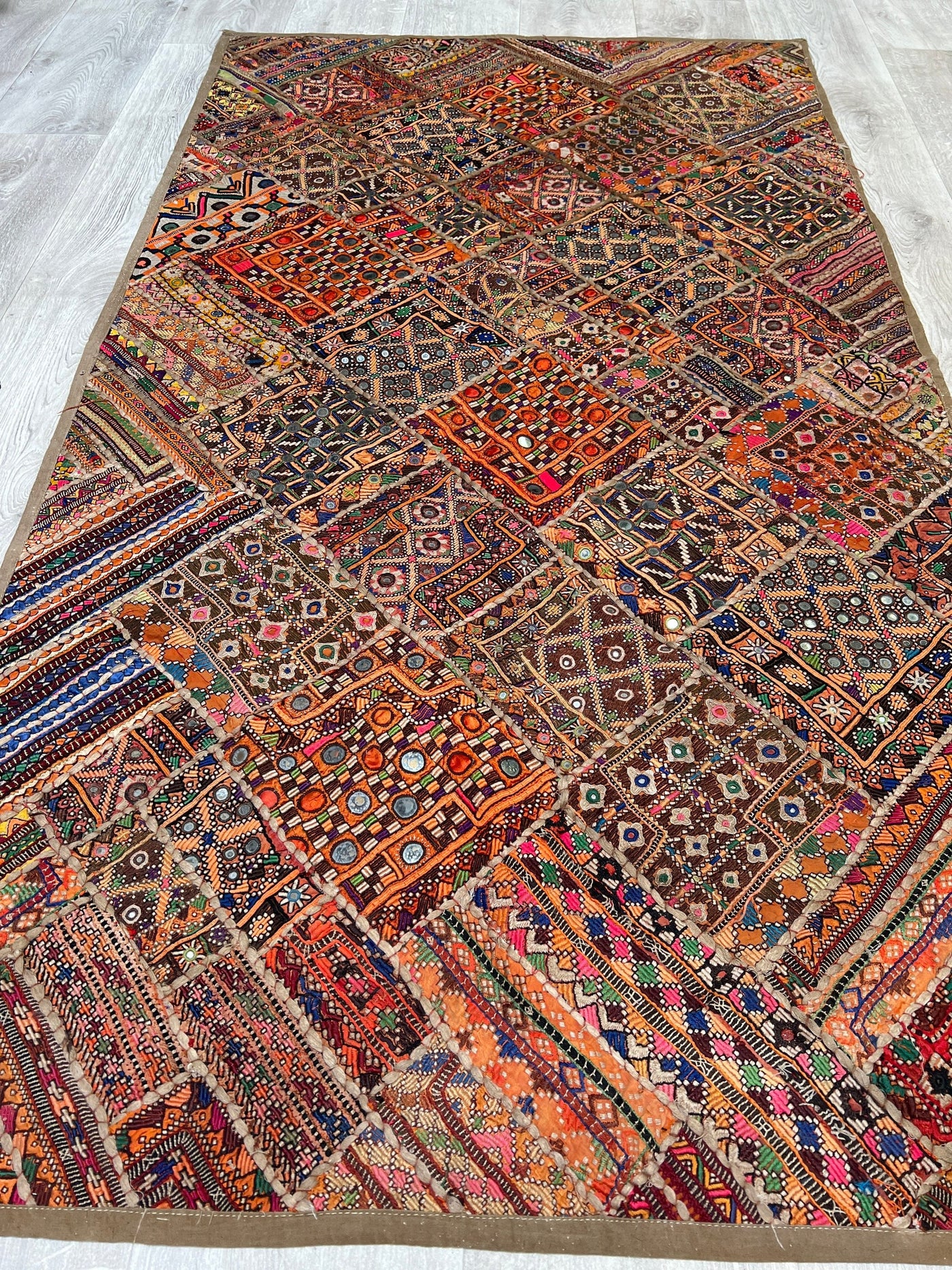 173x97 cm Vintage Bohemian orientalische Patchwork teppich Wandbehang wandteppich  Nr:21/9 Wandbehang Orientsbazar   