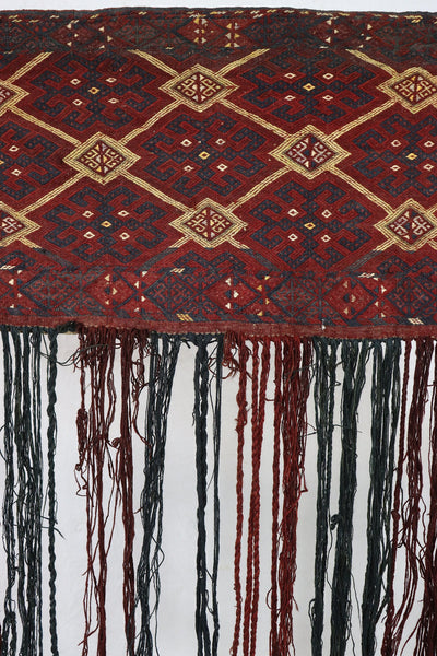 120x115 cm Antik und seltener Uzbek Nomaden Zelttasche tasche Torba aus Afghanistan jaller Turkmenistan  Nr:22/eb3 Teppiche Orientsbazar   