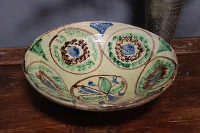 Set von 2 Stück seltener handgefertigt islamische Tonschalen Töpferschale Teller Keramik aus  Swat-Tal Pakistan und Südafghanistan Nr. 22/4 Keramik Orientsbazar   
