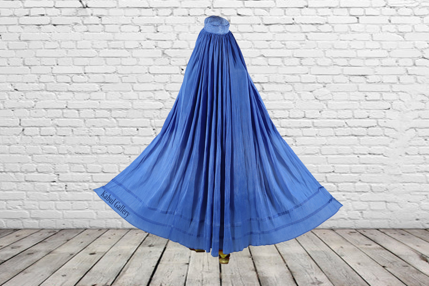 Original Afghanische Frauen schleier kopftuch Burka Burqua umhang afghan burqa abaya Niqab Kleid hijab Tschador afghanistan Pakistan (blau)  Orientsbazar   