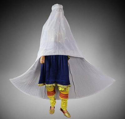 Original Afghanische Frauen schleier kopftuch Burka Burqua umhang afghan burqa abaya Niqab Kleid hijab Tschador afghanistan Pakistan (weiss)  Orientsbazar   