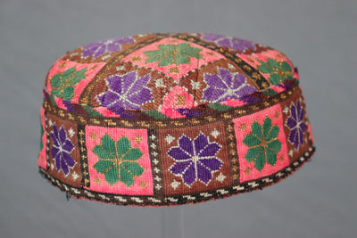 antik und sehr seltener nomaden usbekische  Kinder Hut Mütze mit Stickerei  aus Afghanistan  Nr:22/5  Orientsbazar   