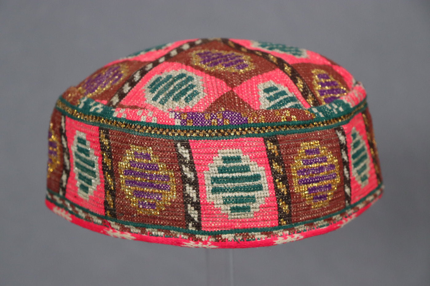 antik und sehr seltener nomaden usbekische  Kinder Hut Mütze mit Stickerei  aus Afghanistan  Nr:22/13  Orientsbazar   