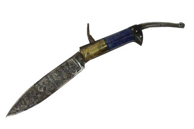Messer Dolch Klappmesser Khyber-messer Lohar Lapis Lazuli-Griff aus Afghanistan pakistan Nr:22/A  Orientsbazar   