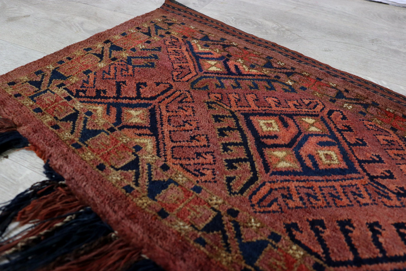 150x60 cm Antike handgeknüpfte Orientalische turkmenische Jumod Nomaden Teppich Zelttasche torba jaller Nr:22/eb1 Teppiche Orientsbazar   