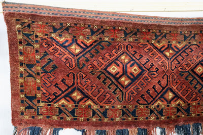 150x60 cm Antike handgeknüpfte Orientalische turkmenische Jumod Nomaden Teppich Zelttasche torba jaller Nr:22/eb1 Teppiche Orientsbazar   