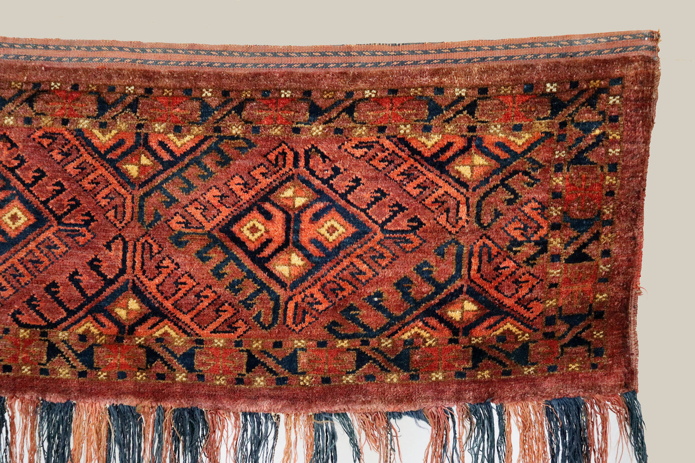 150x60 cm Antike handgeknüpfte Orientalische turkmenische Jumod Nomaden Teppich Zelttasche torba jaller Nr:22/eb1 Teppiche Orientsbazar   