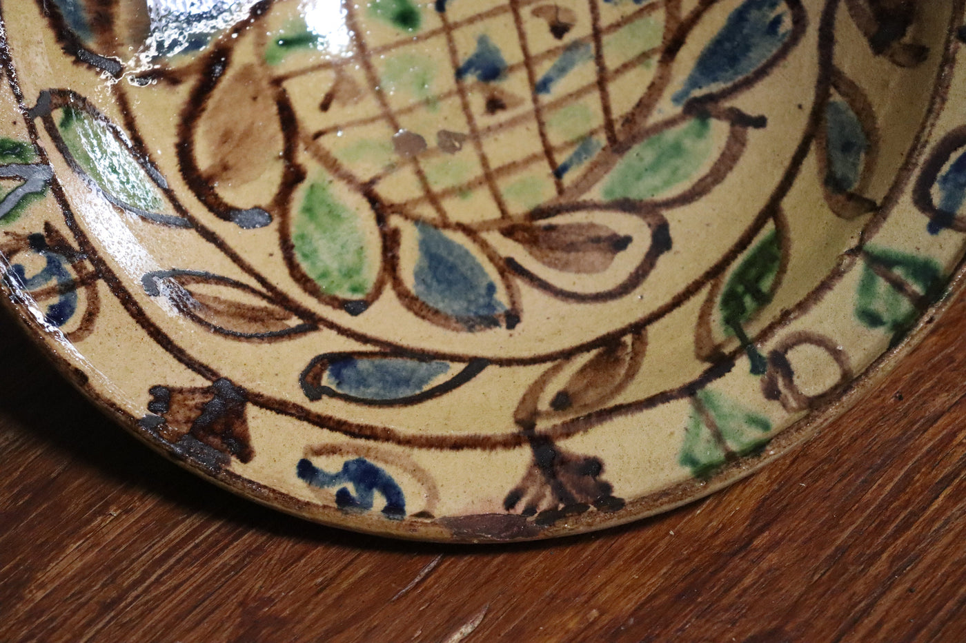 1 Stück seltener handgefertigt islamische Tonschalen Töpferschale Teller Keramik aus  Swat-Tal Pakistan und Südafghanistan Nr. 22/8 Keramik Orientsbazar   
