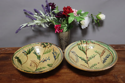 Set von 2 Stück seltener handgefertigt islamische Tonschalen Töpferschale Teller Keramik aus  Swat-Tal Pakistan und Südafghanistan Nr. 22/9 Keramik Orientsbazar   