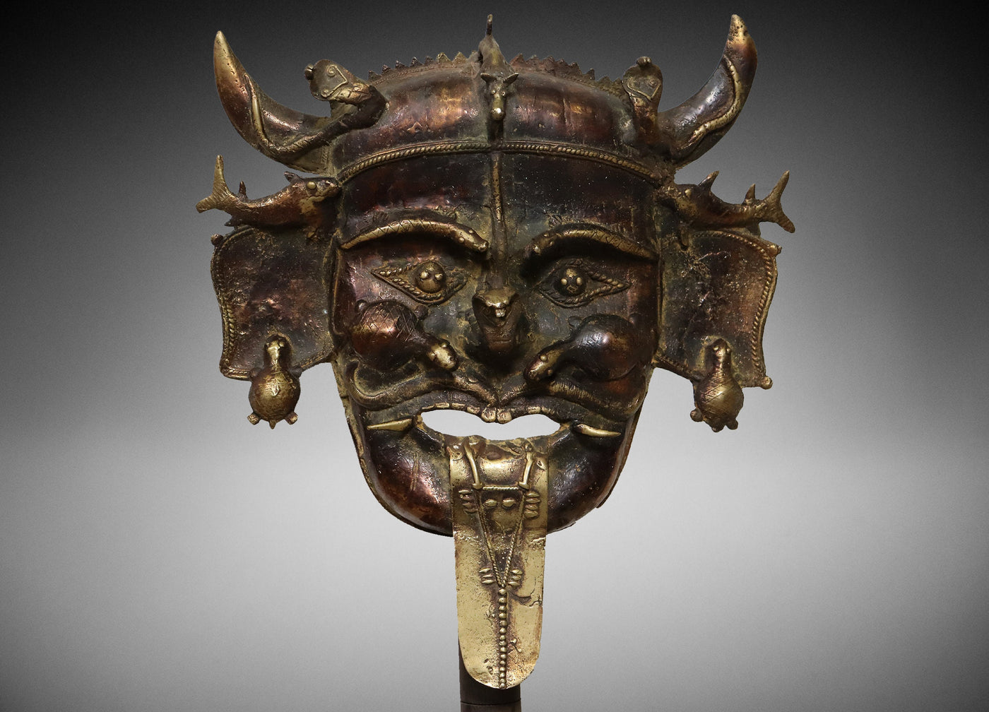 Exotic India Yamantaka Bronze maske (Tibetan buddhistische Gottheit)  Orientsbazar   