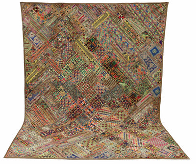 235x185 cm Vintage Bohemian orientalische Patchwork Wandbehang Wandteppich Teppich  Nr:22/19 Wandbehang Orientsbazar   