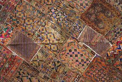 175x98 cm Vintage Bohemian orientalische Patchwork Wandbehang Wandteppich Teppich  Nr:22/23 Wandbehang Orientsbazar   