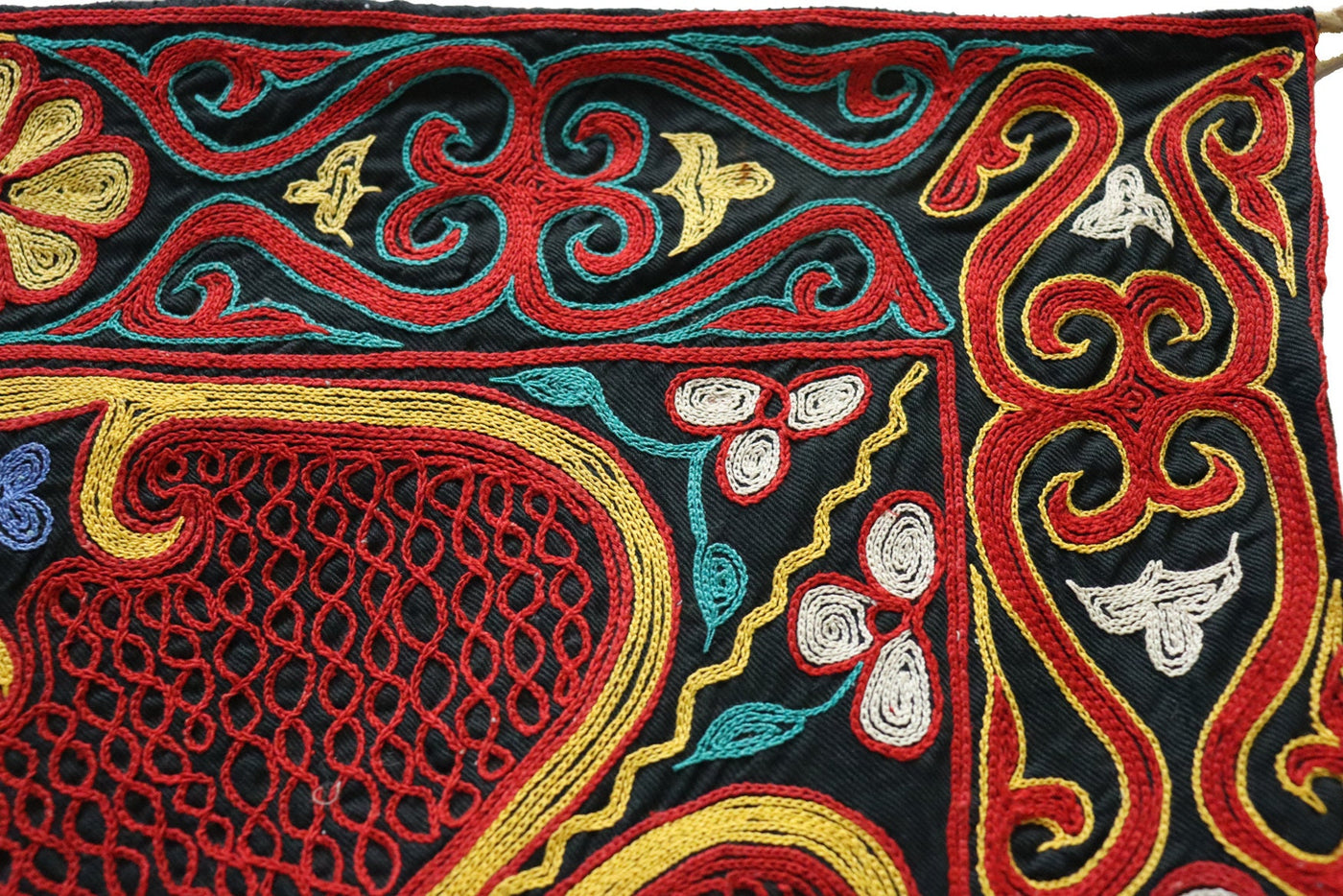 178x94 cm Antiker kasachischer handbestickter Wandbehang (Tuzkeez) UZ/ 34  Orientsbazar   
