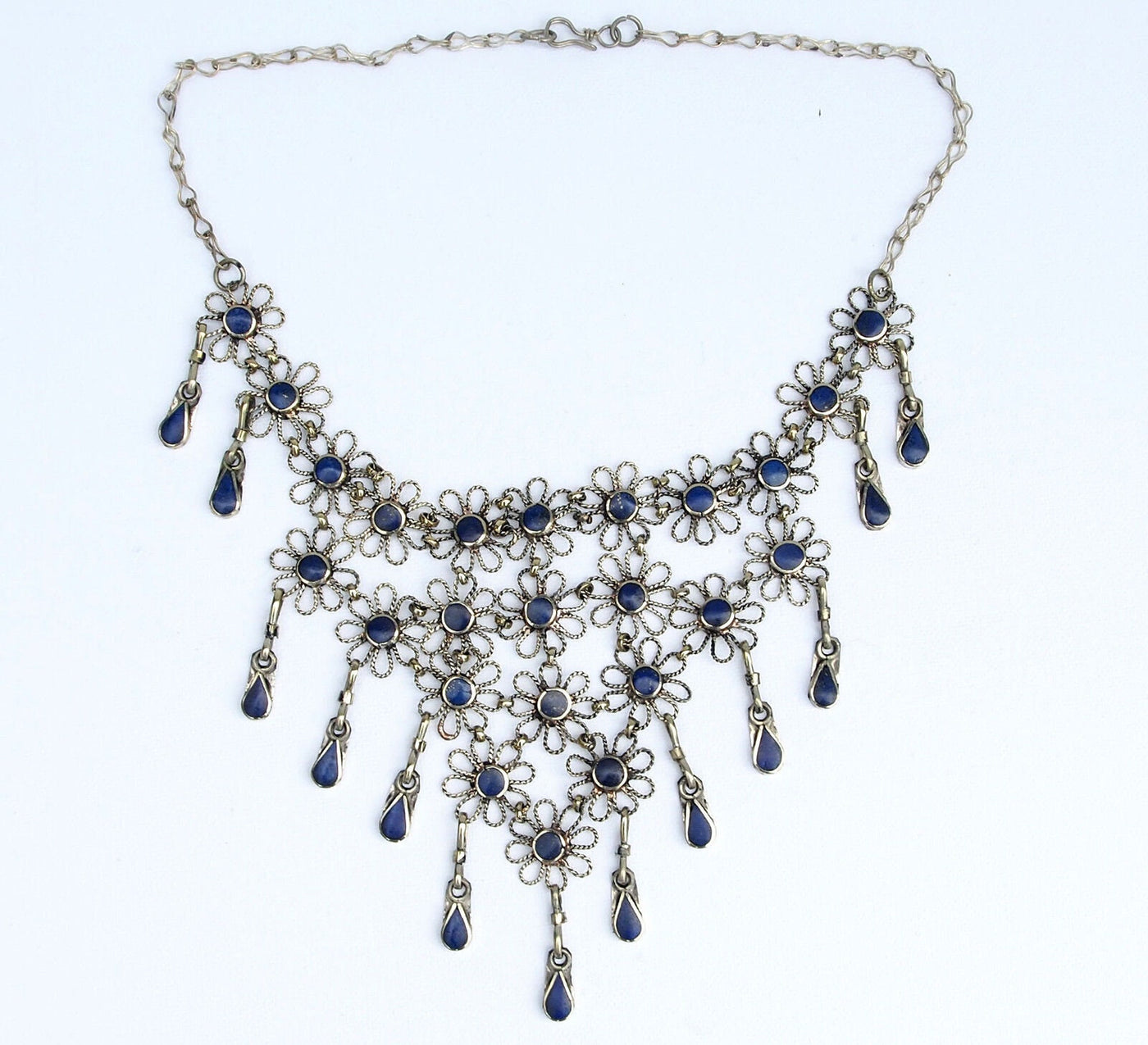 handgefertigt Halskette mit Lapis Lazuli  Orientsbazar   