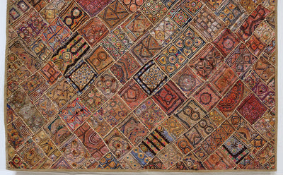 235x180 cm Vintage Bohemian orientalische Patchwork Wandbehang Wandteppich Teppich  Nr:14/10 Wandbehang Orientsbazar   