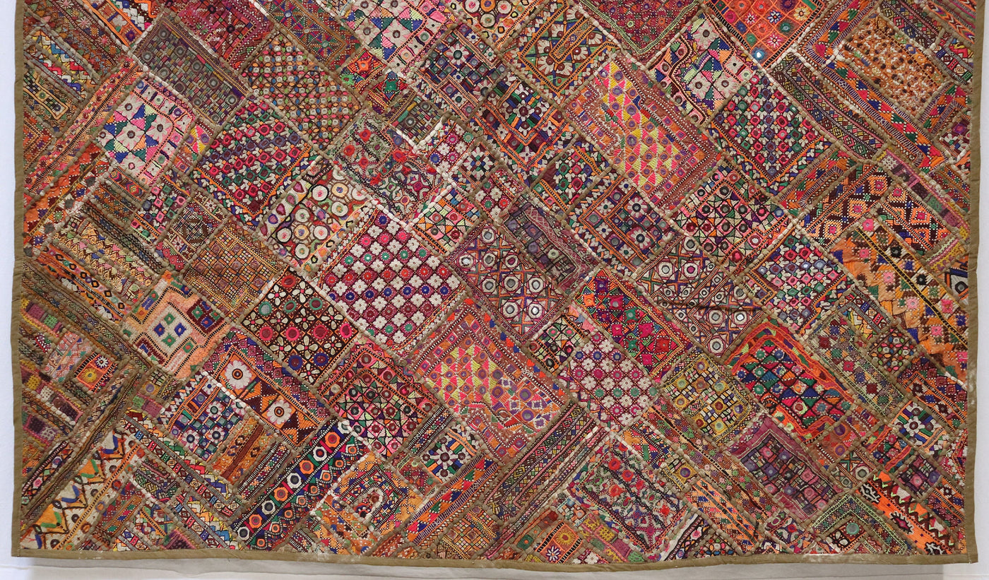 235x185 cm Vintage Bohemian orientalische Patchwork Wandbehang Wandteppich Teppich  Nr:22/1 Wandbehang Orientsbazar   
