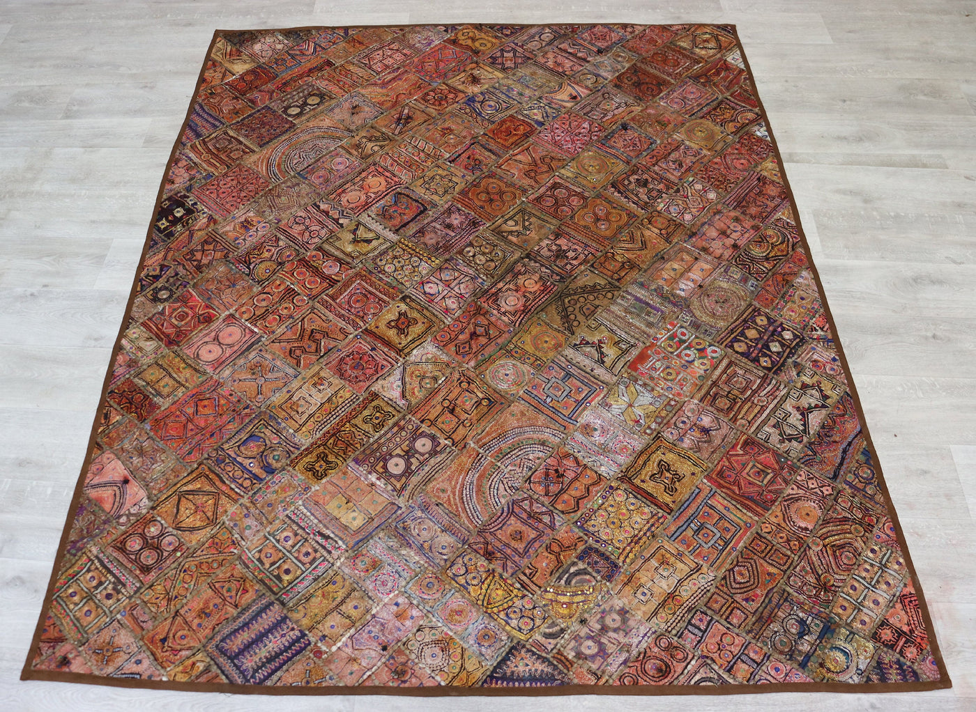 235x185 cm Vintage Bohemian orientalische Patchwork Wandbehang Wandteppich Teppich  Nr:22/14 Wandbehang Orientsbazar   