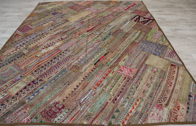 235x185 cm Vintage Bohemian orientalische Patchwork Wandbehang Wandteppich Teppich  Nr:22/15 Wandbehang Orientsbazar   