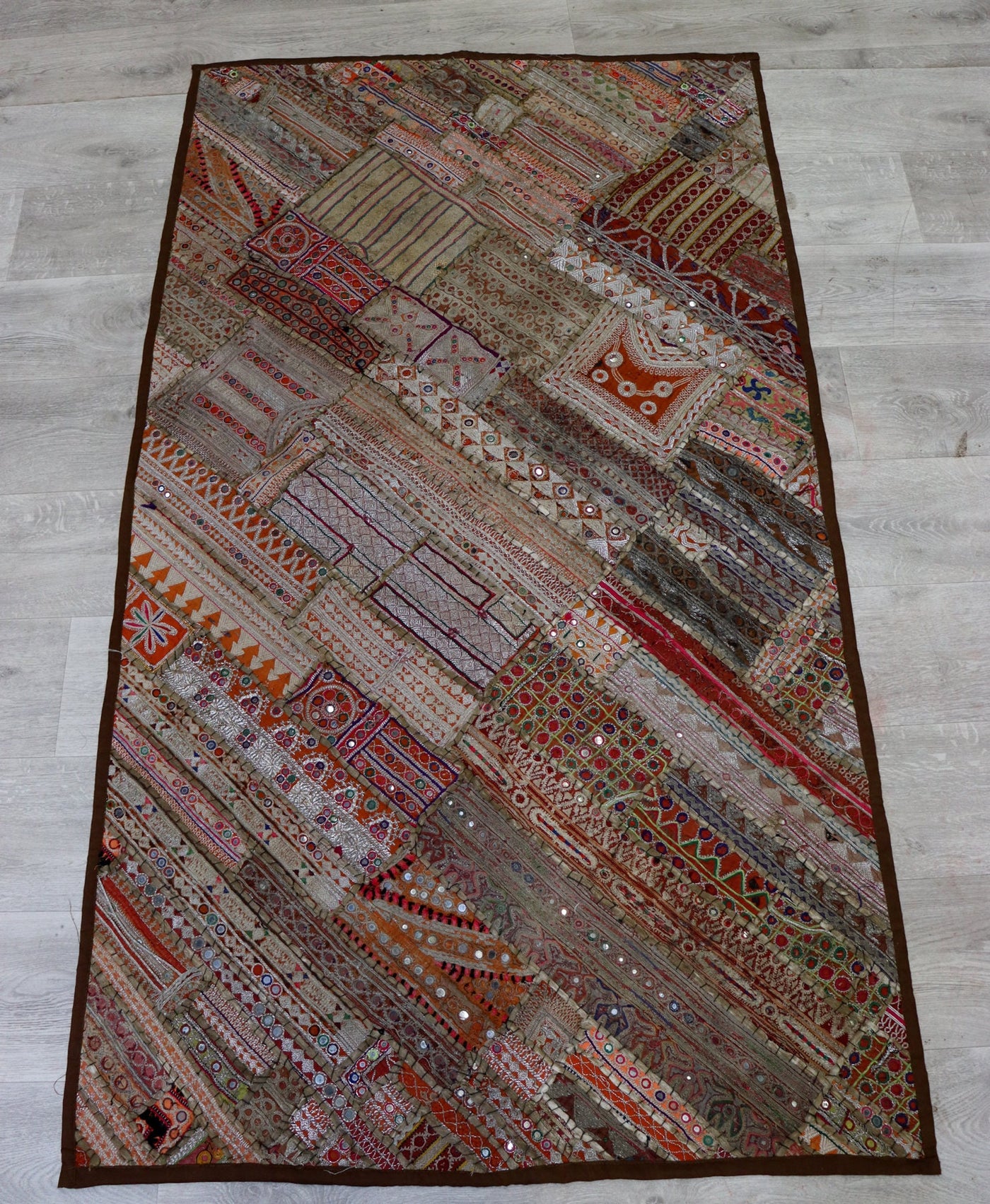 175x98 cm Vintage Bohemian orientalische Patchwork Wandbehang Wandteppich Teppich  Nr:22/26 Wandbehang Orientsbazar   