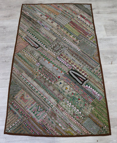 175x98 cm Vintage Bohemian orientalische Patchwork Wandbehang Wandteppich Teppich  Nr:22/27 Wandbehang Orientsbazar   