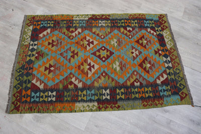 165x106 cm handgewebte nomaden orientt Kelim aus Afghanistan  Nr:3 Teppiche Orientsbazar   