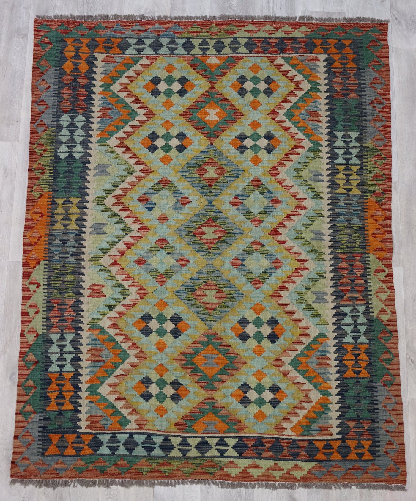 191x148 cm handgewebte nomaden orientt Kelim aus Afghanistan  Nr:1 Teppiche Orientsbazar   