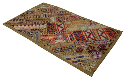 87x53 cm Vintage Bohemian orientalische handgefertigte Patchwork Wandbehang Wandteppich Teppich  Nr:22/58 Wandbehang Orientsbazar   