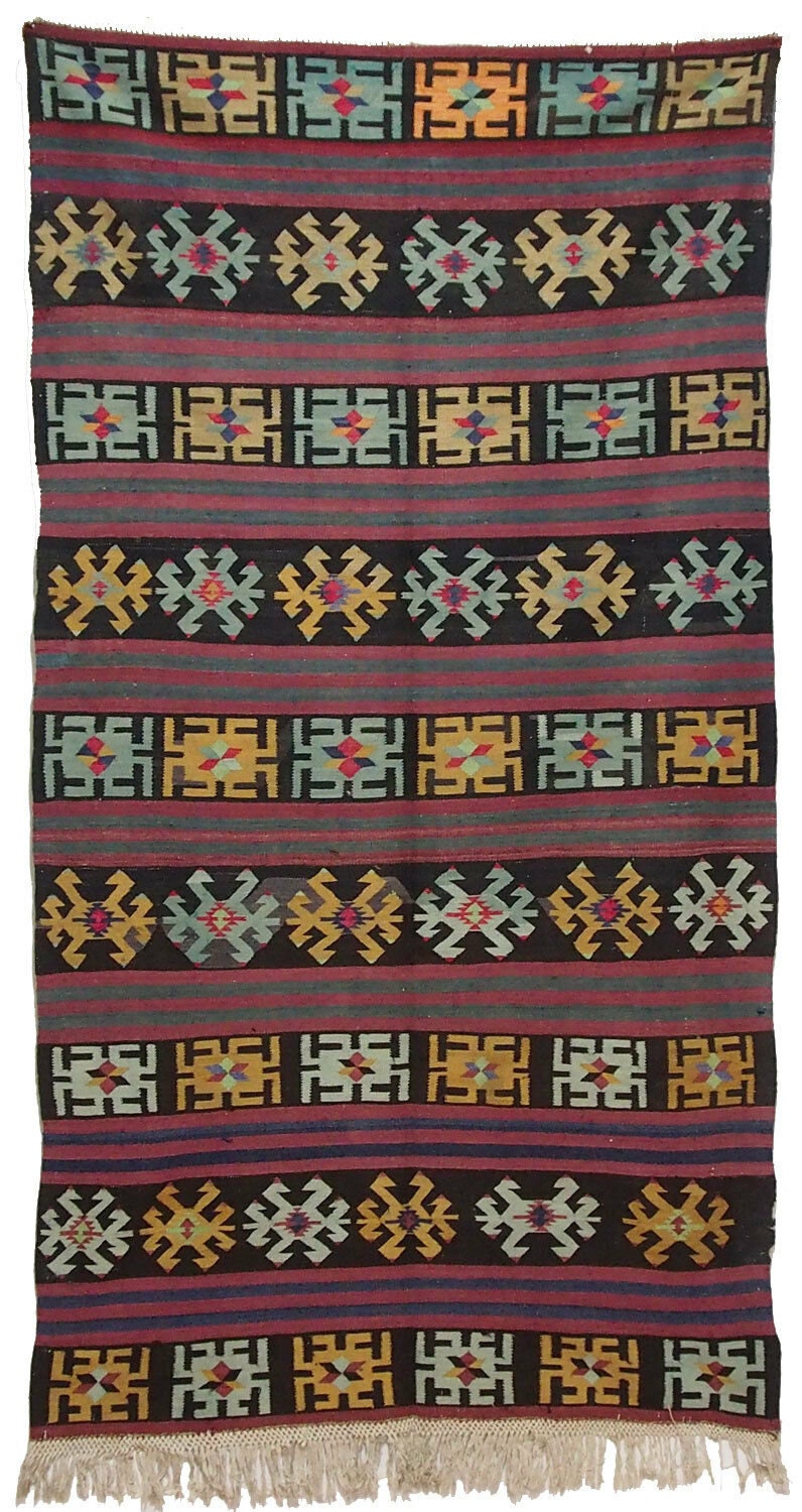 255x140 cm antike handgewebte orient kazak Teppich Nomaden kaukasische kelim  No:326 Teppiche Orientsbazar   