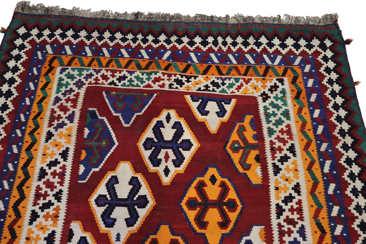 270x160 cm antike handgewebte orient kazak Teppich Nomaden kaukasische kelim  No: 386 Teppiche Orientsbazar   