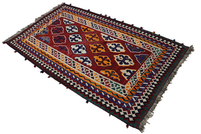 270x160 cm antike handgewebte orient kazak Teppich Nomaden kaukasische kelim  No: 386 Teppiche Orientsbazar   