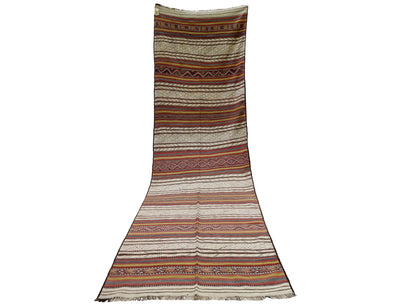 400x125 cm antike handgewebte orient  kazak Teppich Nomaden Afghan Tataren kelim sarand No:355  Orientsbazar   