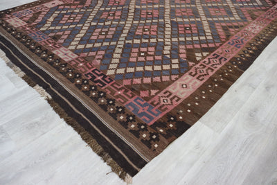 310x205 cm orient handgewebte Teppich Afghan Uzbek Nomaden Planzenfarbe kelim kilim No:308  Orientsbazar   