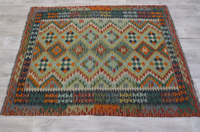191x148 cm handgewebte nomaden orientt Kelim aus Afghanistan  Nr:1 Teppiche Orientsbazar   
