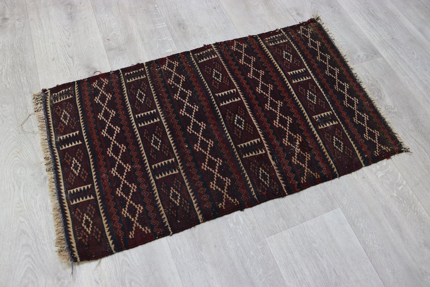 88x50 cm Antik orient handgewebte Teppich Nomaden Baluch sumakh kelim afghan Beloch kilim Nr-KL/2  Orientsbazar   